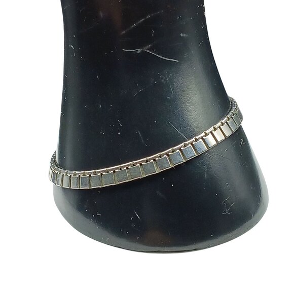 Vintage Monet Presidential Link Chain Bracelet Silver Tone - Picture 2 of 4